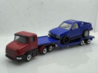 Scania Tieflader + Opel Frontera