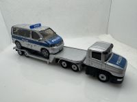 Scania Tieflader + VW T5 Polizei