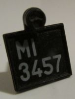 Fiat 508 Nummernschild