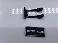 Ferrari 512 BB Pedale + Nummernschild