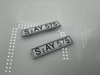 Mercedes Strich 8 Coup Nummernschilder