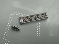 Mercedes 190 SL Tankdeckel + Nummernschild