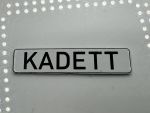 Opel Kadett C-Coup Nummernschild