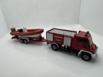 Mercedes Unimog + Schlauchboot Feuerwehr