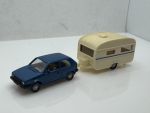 VW Golf 2 + Wohnwagen
