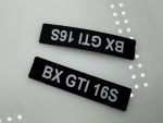 Citren BX GTI 16 S Nummernschilder