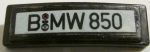 BMW 850i Nummernschild