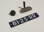 Range Rover MK1 Innenpiegel, Tankdeckel, Nummernschild