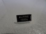 Renault Alpine A110 Nummernschild